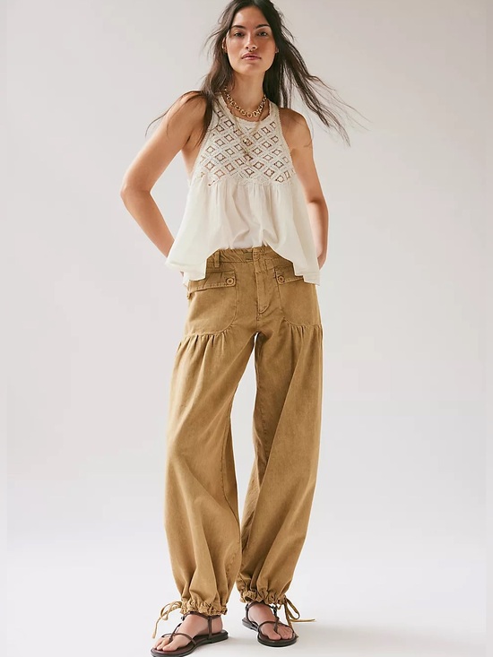 Free People Denim - Free People Lotus Balloon Jeans NWT Mustard